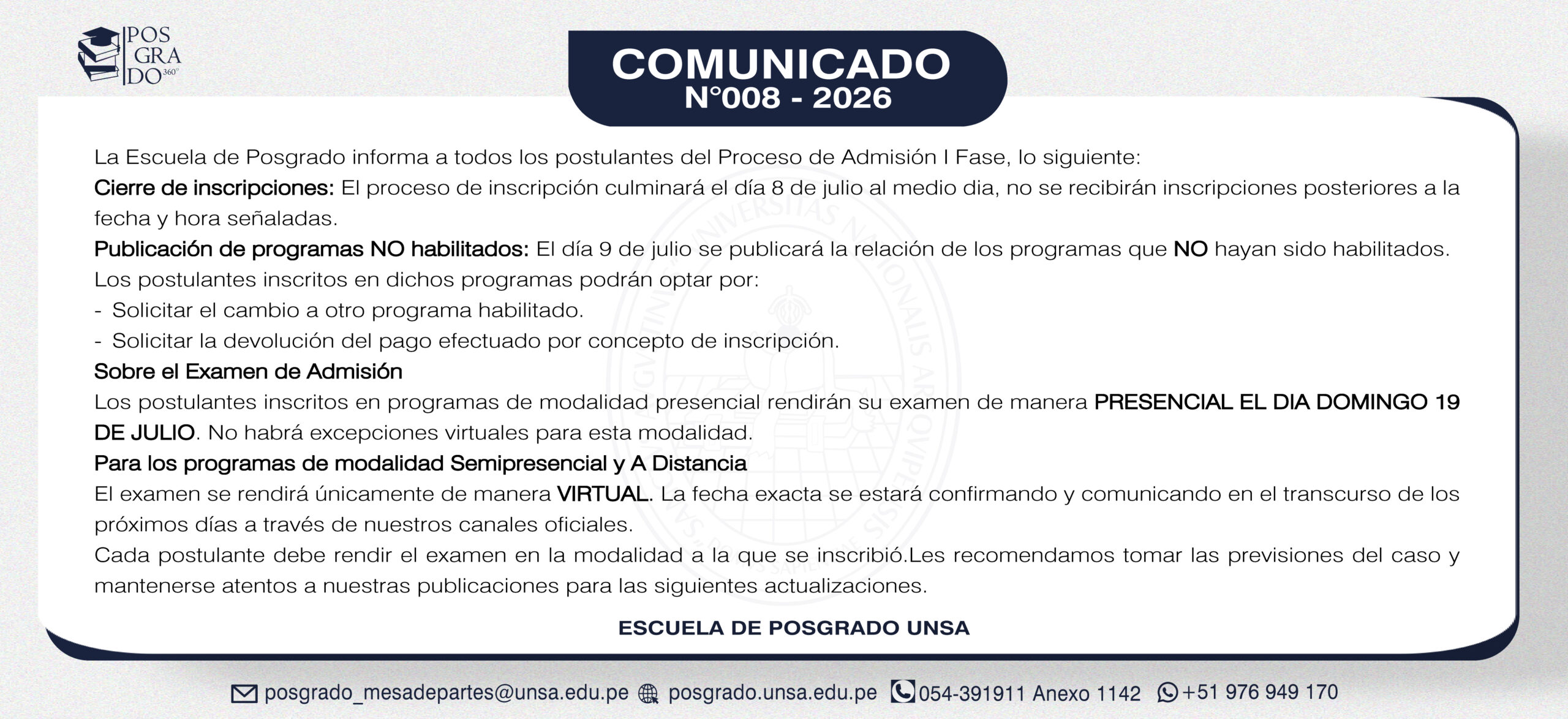 COMUNICADO 008-2026